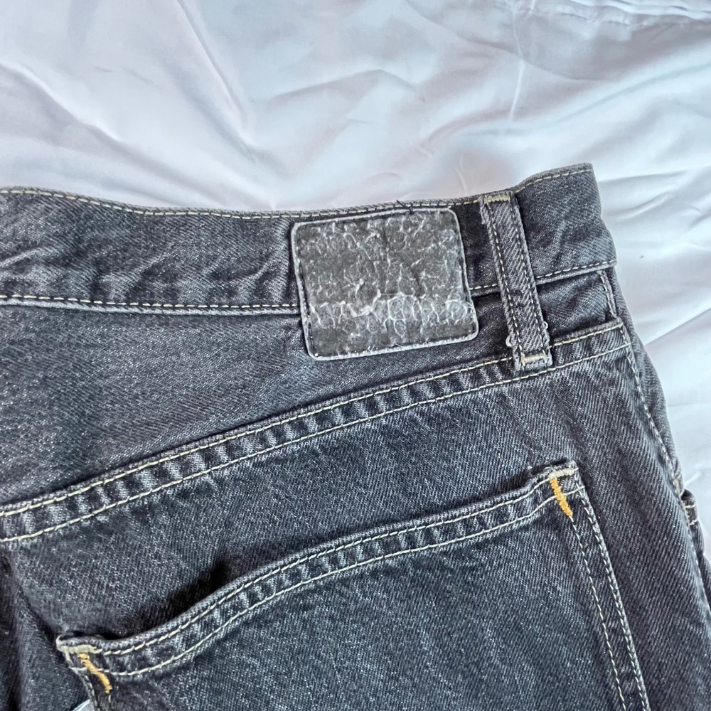 Levis SilverTab Baggy Jeans Mens 33x32 Faded Black Denim 90s Streetwear Wide Leg - Picture 10 of 16